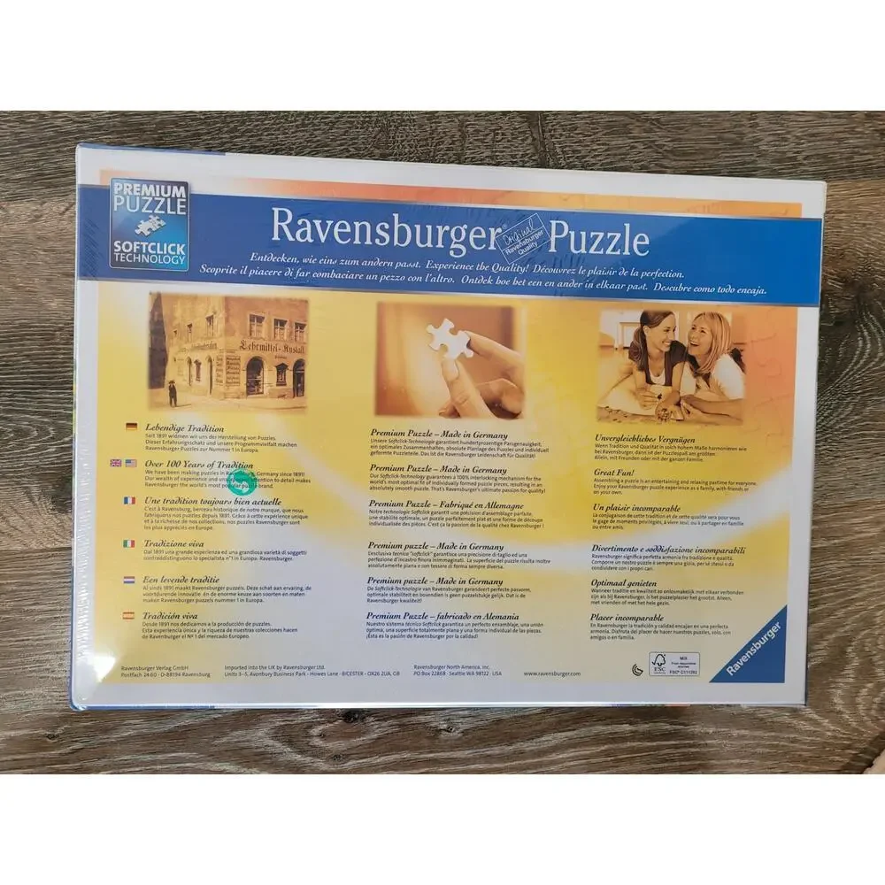 Ravensburger Happy Sheep Yarn Shop Puzzle 27x20 signed by Nathanael Mortensen‎